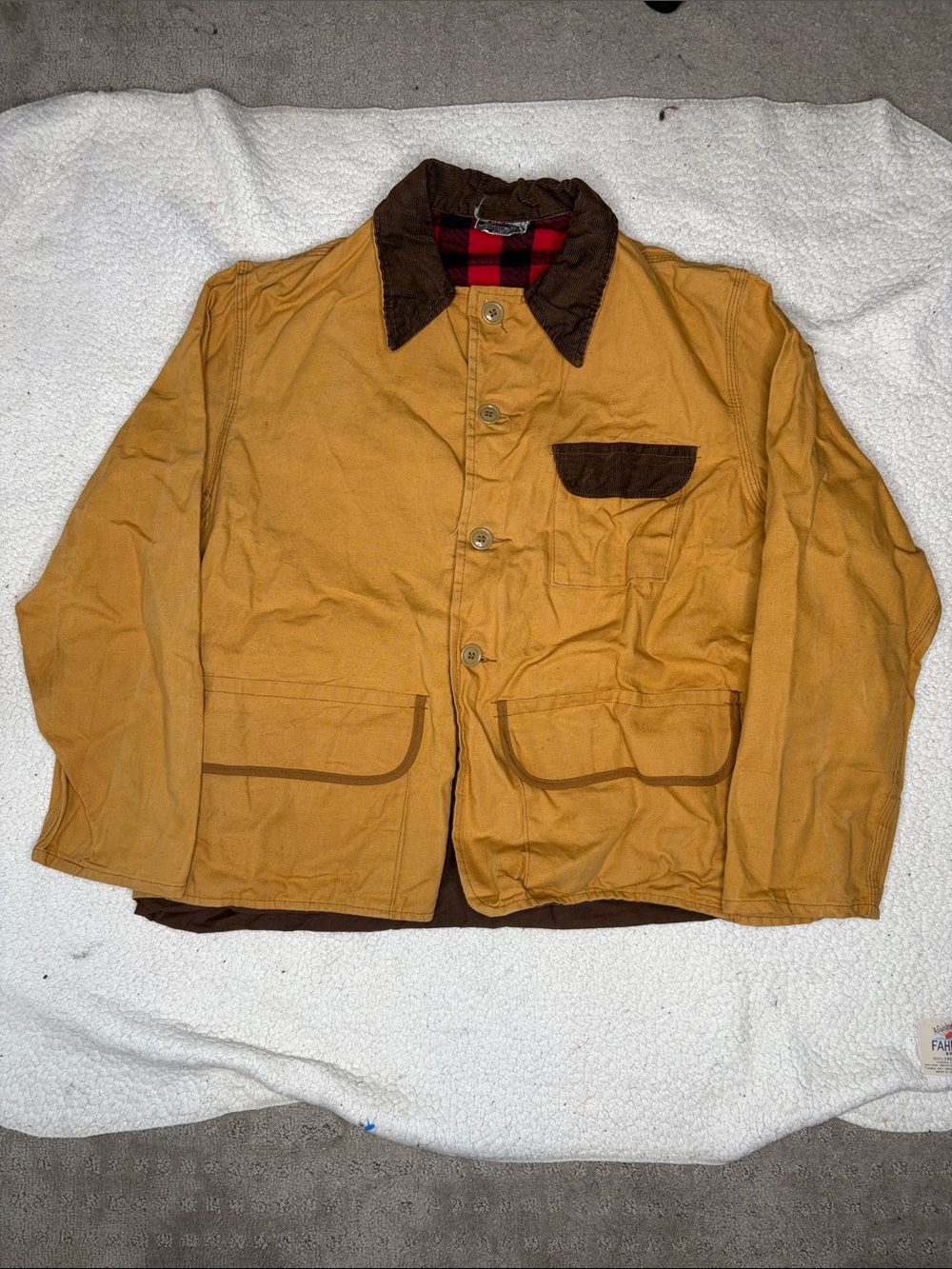 Vintage Redhead Brown Hunting Jacket: Size Large